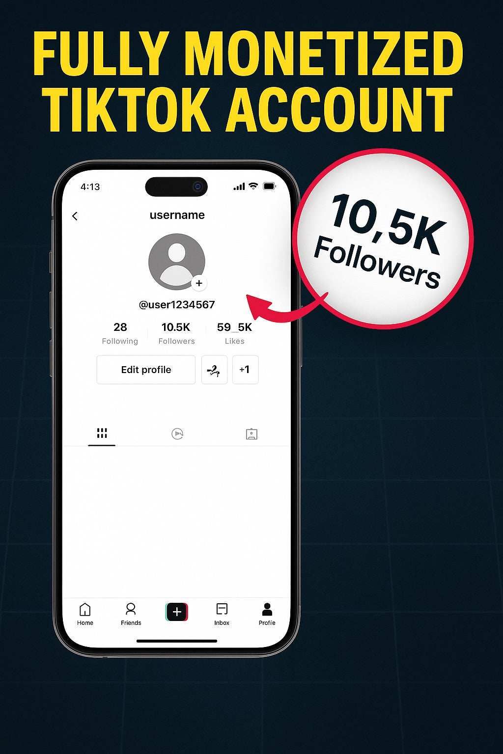 Fully Monetized TikTok Accounts