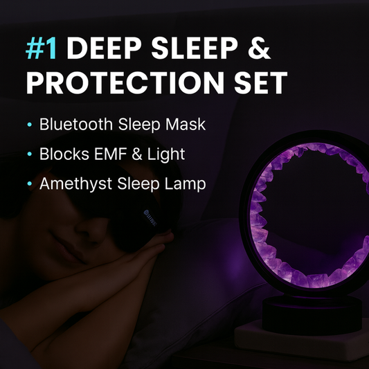 Sleep & Protection Set (Bluetooth sleep mask + amethyst lamp)